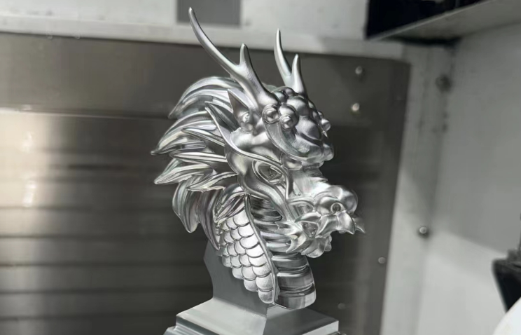 非標(biāo)定制：五軸龍首擺件實拍，鎮(zhèn)宅招財